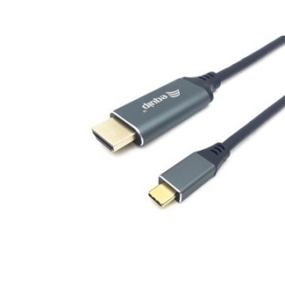 cable usb c a hdmi macho macho 3m equip 4k/60hz carcasa conector aluminio ref. 133417