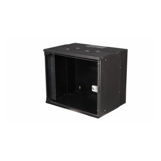armario mural 19" equip eco mount 9u ewm 09 5440 b 540x400x463 color negro puerta cristal templado
