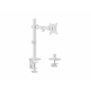 soporte de mesa equip 650166 para 1 pantalla 17" 32" brazo inclinable y giratorio 360 color blanco