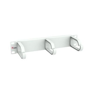 panel organizador de cables 1u para armario rack 10" color gris claro  ral 7035