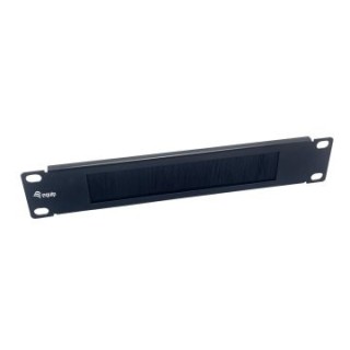 panel pasacables con cepillo armario rack 10" color negro