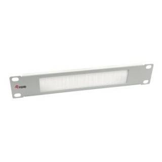 panel pasacables con cepillo armario rack 10" color gris claro  ral 7035