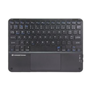 teclado mini bluetooth 10" conceptronic portugues con touchpad tobin01pt