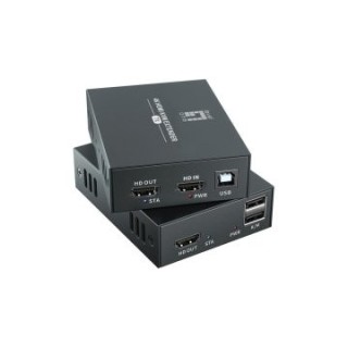 extensor hdmi 4k + usb sobre cat6 hasta 100 metros level one hve 8111