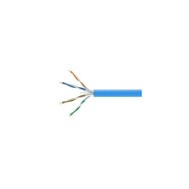 bobina equip categoria 6a u/ftp 305m eca pvc color azul