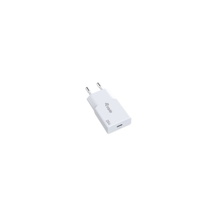 cargador usb equip 245521 gan 20w 1xusb c pd slim color blanco