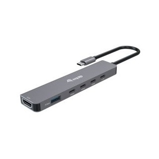 docking usb c 6 en 1 equip 133500 a 1xhdmi 4k 4xusb c 1xusb a 1xusb c pd 100w