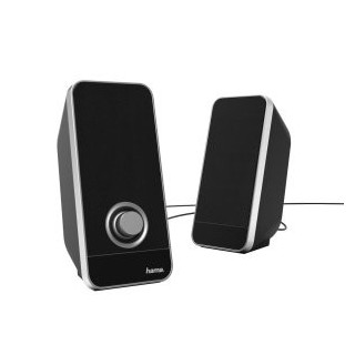 altavoces 2.0 hama sonic ls 206 jack 3.5mm alimentado por usb control de volumen color negro