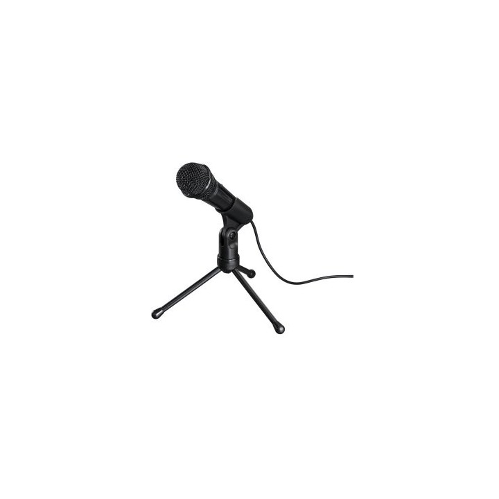 microfono sobremesa hama mic p35 allround jack 3.5mm con tripode cable 2.5m