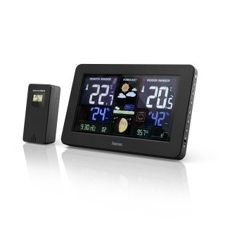 estacion metereologica hama premium pronostico del tiempo temperatura humedad reloj dct usb carga pa