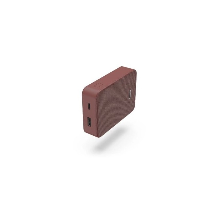 powerbank hama color 10 10000mah 1xusb c 1xusb a color rojo