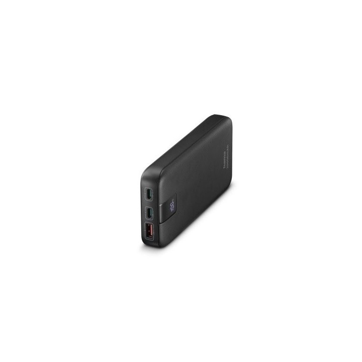 powerbank hama pd 20 20000mah 2xusb c pd 1xusb a carga rapida color antracita