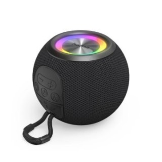altavoz bluetooth portable hama ball shape 5w iluminacion led tws bateria 10h manos libres color neg