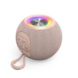 altavoz bluetooth portable hama ball shape 5w iluminacion led tws bateria 10h manos libres color ros