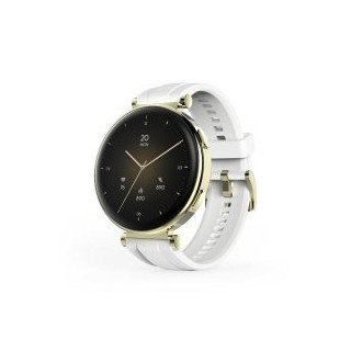 smartwatch hama 7000 amoled 1.32" ip68 3atm manos libres diferentes sensores blanco oro