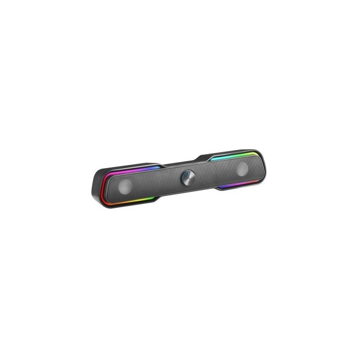 barra de sonido bluetooth mars gaming msbx black 10w rms iluminacion rgb dinamico procesador dsp
