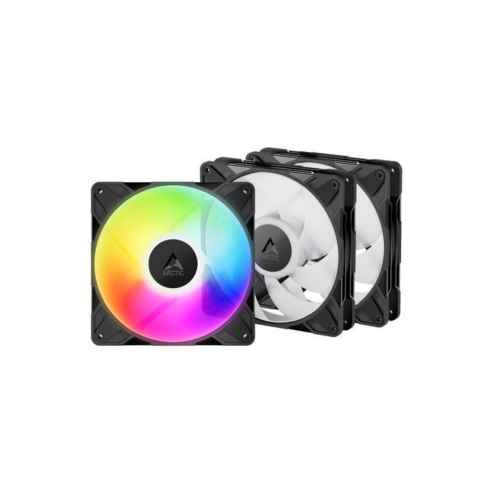 ventilador 14cm arctic p14 pro pwm negro a rgb pack 3 ventiladores