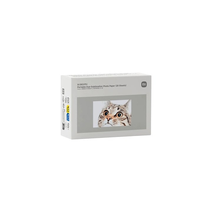 papel impresora xiaomi mi portable dye sublimation photo paper  20 und