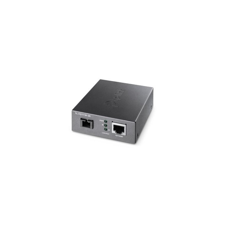 convertidor de fibra tp link fc111b 20 single mode sc wdm bidireccional de 1p rj45 10/100 a 1p sc po