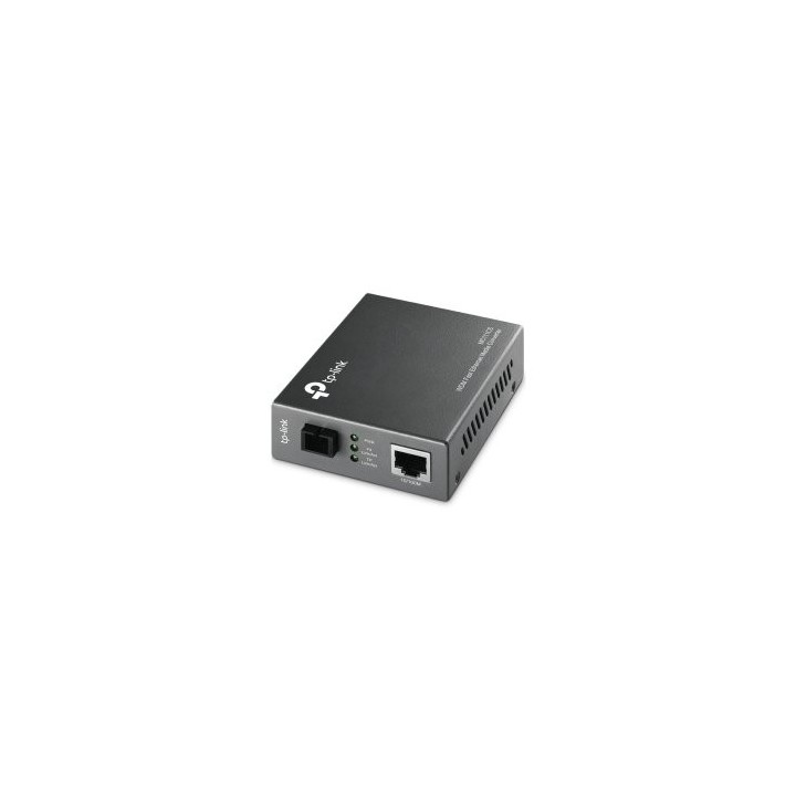 convertidor fibra tp link mc111cs rj45 eth a fibra monomodo sc 100mb fullduplex hasta 20km