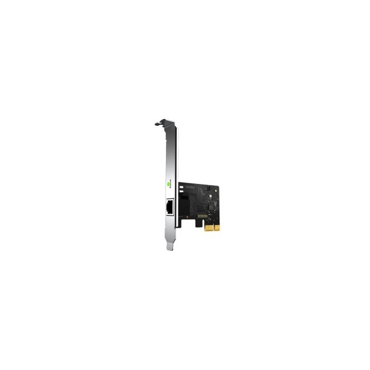 tarjeta de red pcie gigabit mercusys incluye soporte estandar y de perfil bajo
