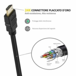 cable ewent soho hdmi a/m   hdmi a/m 1.4m 10.0m negro/oro