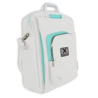 mochila de portatil 15.6"approx diseÃ£Âo en color blanco/azul approx   oferta moving