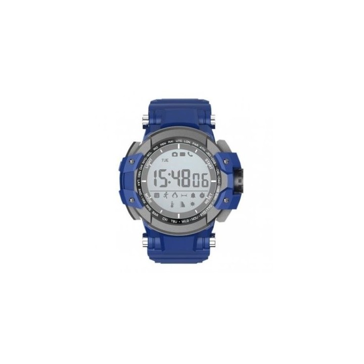 reloj inteligente deportivo billow xs15bl anti shock ip68 bt 4.0 g sensor pila interna 12 meses azu