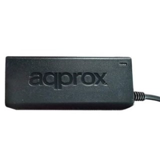 cargador universal de portatil approx 45w automatico con 8 tips color negro y rojo
