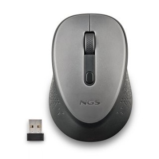 mouse ngs dew gray optico inalambrico de 2,4ghz con nano receptor