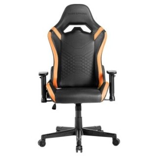 silla gamer mars gaming mgcprobo negra con detalle naranjas brazos regulables en altura reclinable 1