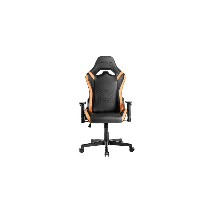 silla gamer mars gaming mgcprobo negra con detalle naranjas brazos regulables en altura reclinable 1