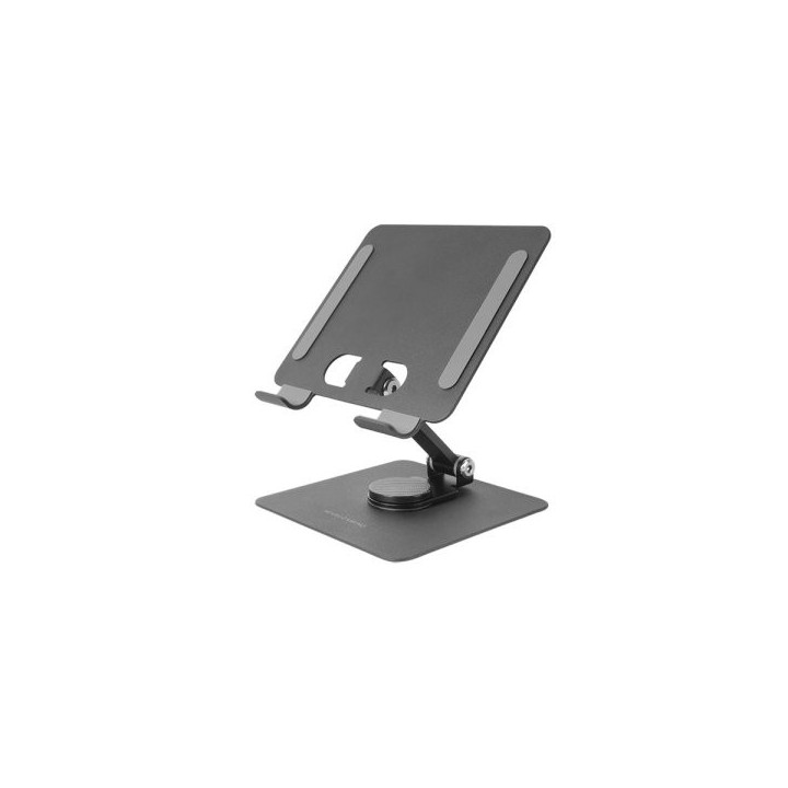 soporte para tablet mars gaming marst color negro plegable rotacion 360ao ajuste de altura y