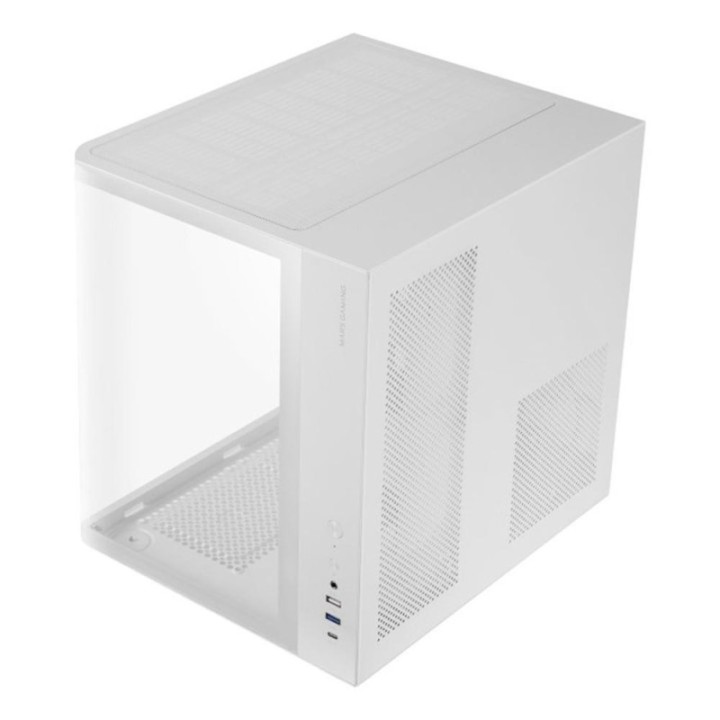 mars gaming caja ordenador mars gaming mccurv atx frgb cristal templado blanco