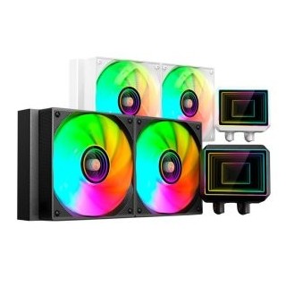sistema de refrigeracion liquida mars gaming ml two240 2x120mm argb 450w tdp color negro