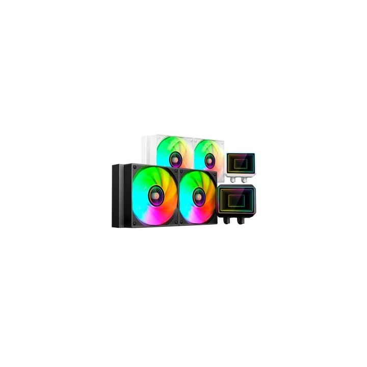 sistema de refrigeracion liquida mars gaming ml two240 2x120mm argb 450w tdp color negro
