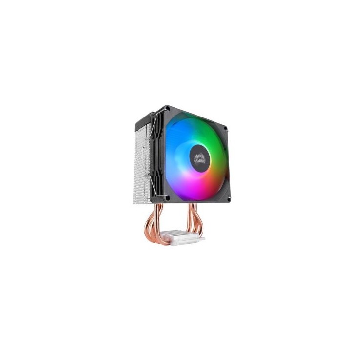 ventilador con disipador de cpu mars gaming mcpux3 tdp 190w pwm low profile frgb negro