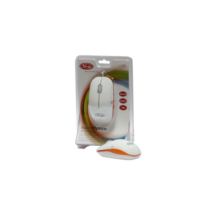 mouse 3free mcm101/wo diseaÂ¥o blanco naranja