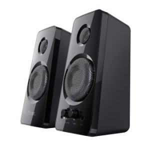 altavoces 2.0 trust 2.0 tytan 18w rms 36w max autoalimentado usb conexion frontal auriculares negro