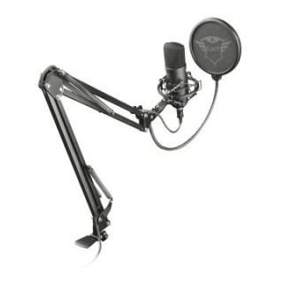microfono trust gxt 252+ emita   pc patron cardioide   con brazo  incluye soporte y estuche   filtro