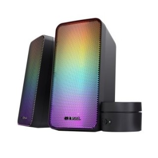 altavoces 2.0 trust 2.0 wezz rgb 6w rms 12w max usb color negro 24587