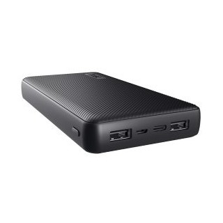 powerbank universal trust 24676 primo 20000mah color negro input micro usb y usb c out 2 usb a 1 usb