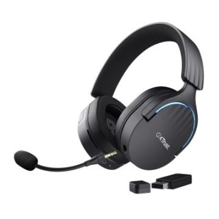headset bluetooth trust gaming fayzo gxt 491 negro 24901 bt y usb 2.4ghz microfono desmontable y fle