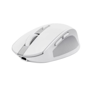 mouse trust wireless y bluetooth ozaa 24933 blanco recargable  sensor optico   6 botones   800/1600/