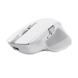mouse trust wireless y bluetooth ozaa+ 24935 blanco multidespositivo recargable  sensor optico   6 b