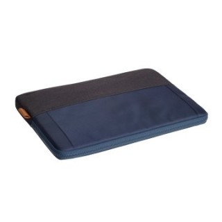 funda de portatil 16" trust lisboa 24982 soft sleeve color negro/azul tablets/portatiles hasta 16"