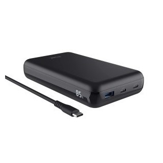 bateria externa trust laro 100w 20000mah  1 usb a y 2 usb c para portatil negro