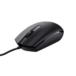 mouse trust tm 101 eco usb 3 botones y rueda desplazamiento 1200dpi color negro 25295
