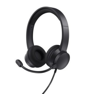 headset trust hs 260 25334 usb usb adaptador usb c microfono plegable con cancelacion de ruido