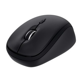mouse trust wireless y bluetooth yvi+ negro 1600dpi ajustable 3 botones 3 dispositivos